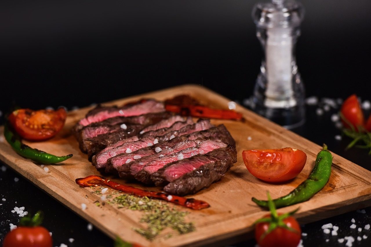 meat, steak, chopping board, slices, steak slices, grilled steak, savory, meal, grilled, barbecue, food, protein, chops, tenderloin, restaurant, steak, steak, steak, steak, steak